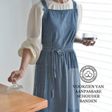 Denim 'Ruffle' Keukenschort