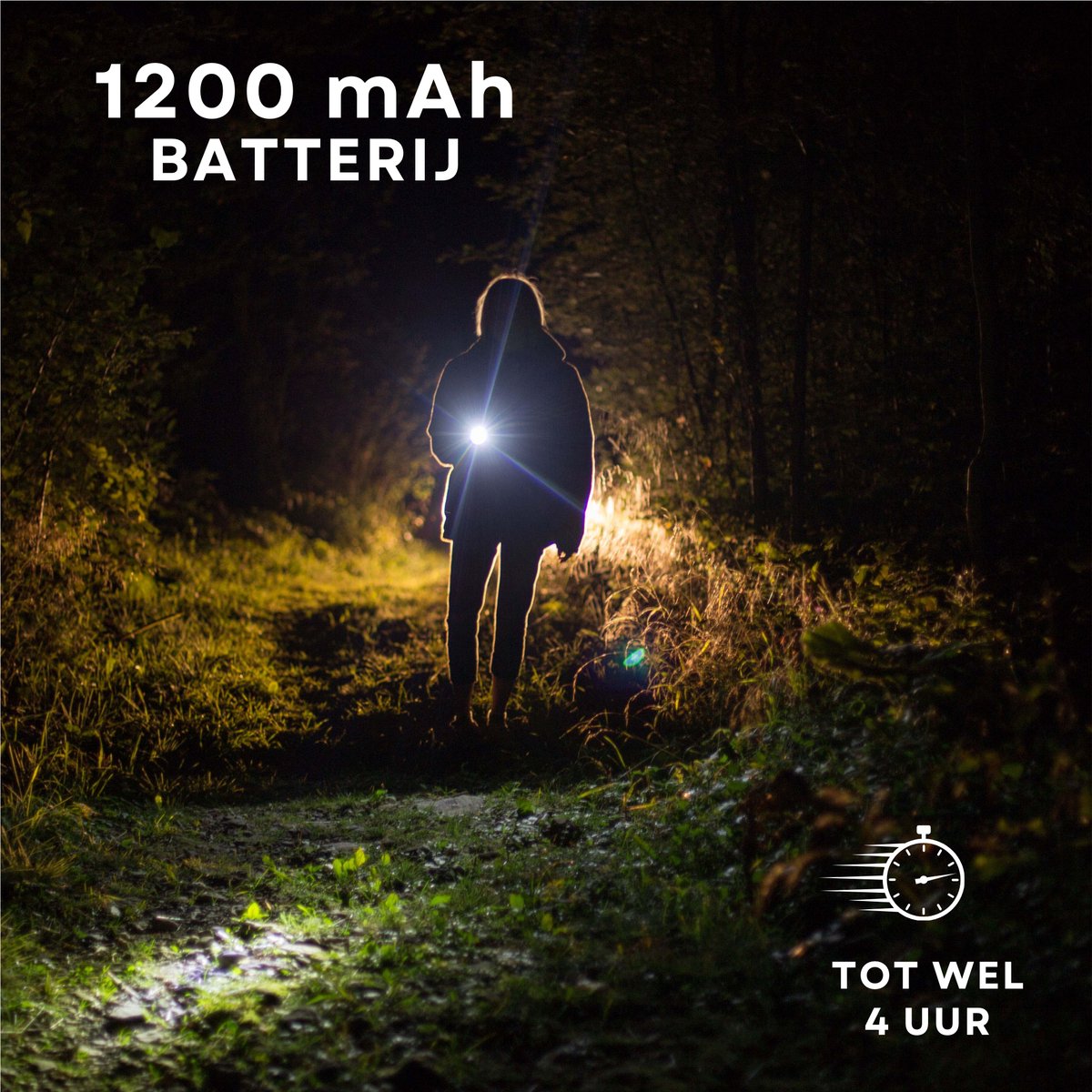 Zaklamp 8W 1200mAh 2 Stuks