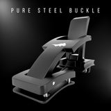 Lifting Belt Dubbel Level Leren Zwart