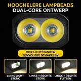 Multifunctionele Fietslamp met COB-Zijlicht 2 Stuks