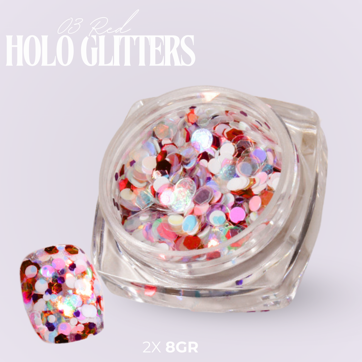 Holo Glitter Set 12 Stuks