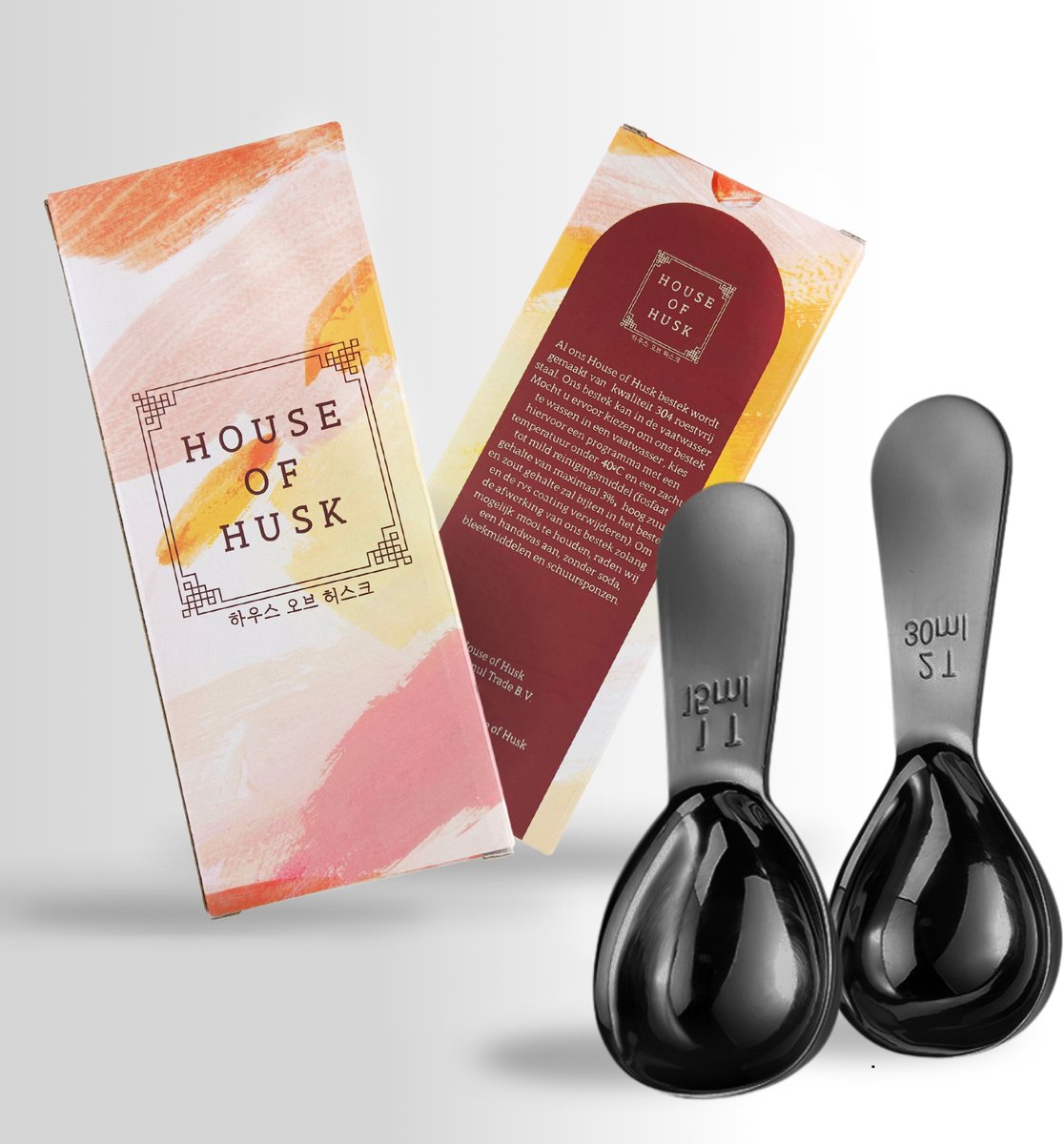 Koffie Maatlepel Zwart Set