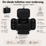 Kunstleren Toilettas Zwart