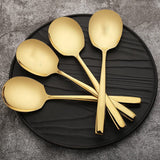 Opscheplepel 25.5cm Goud Set