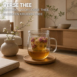 Theeglazen Set met Filter 2 Stuks