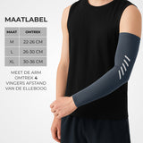 UPF 50+ UV Bescherming Arm Sleeves 2 Stuks Grijs