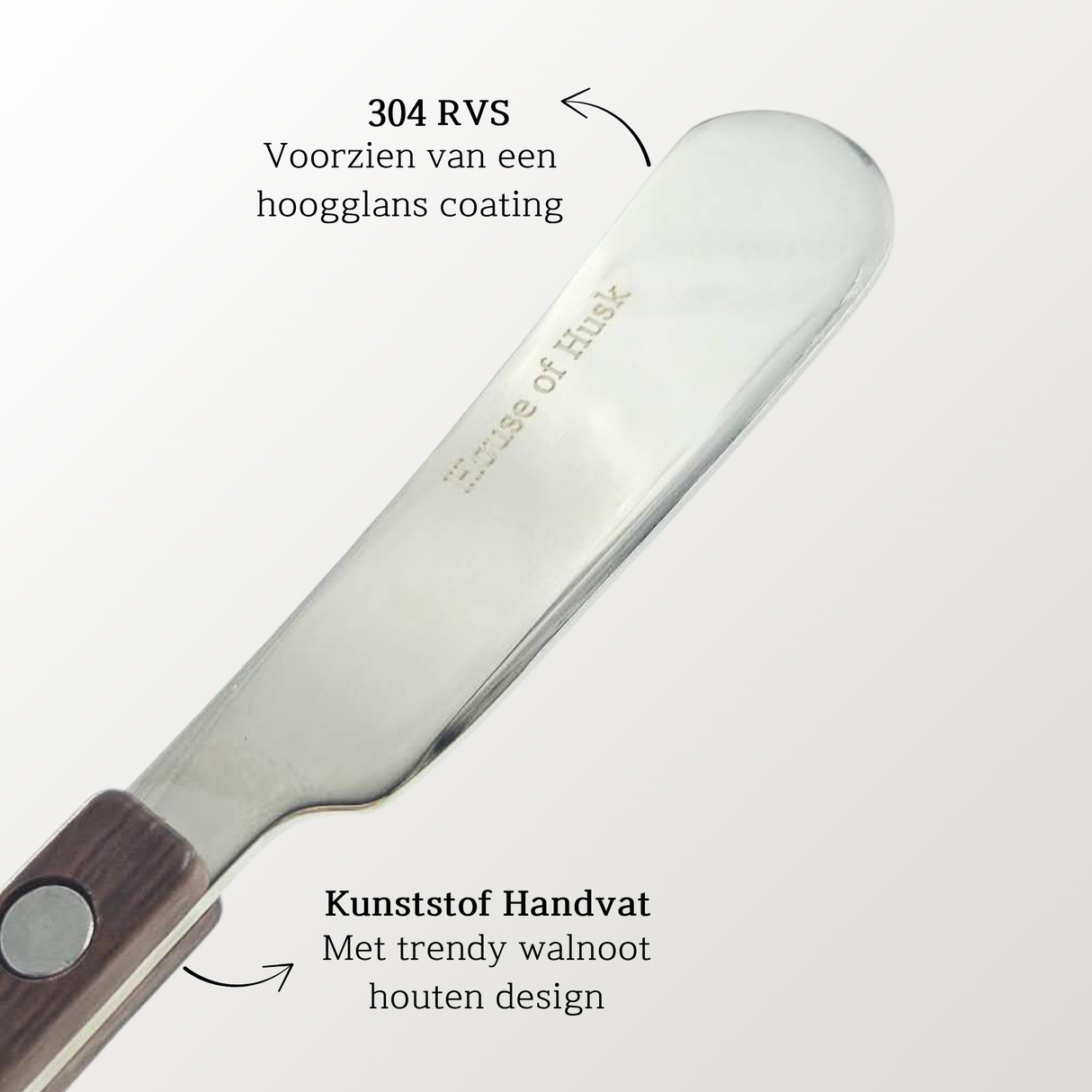 Smeermesjes 6 Stuks Walnut