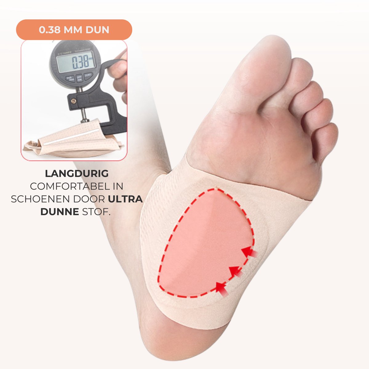 Voetboogbrace 2 Stuks Beige
