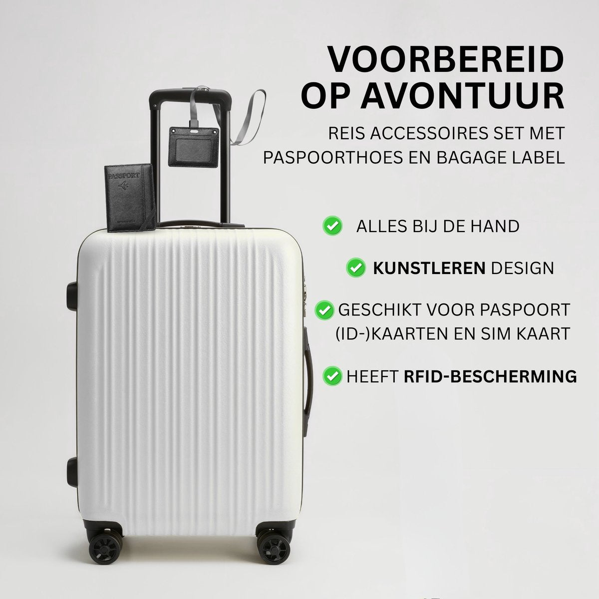 Paspoort Hoesje met Kaarthouder Zwart