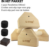 Parallettes Hout 30cm Push up Bar