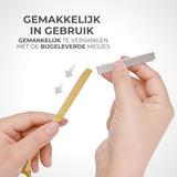 Uitdun Kappersmes Goud Inclusief 10 Navulmesjes