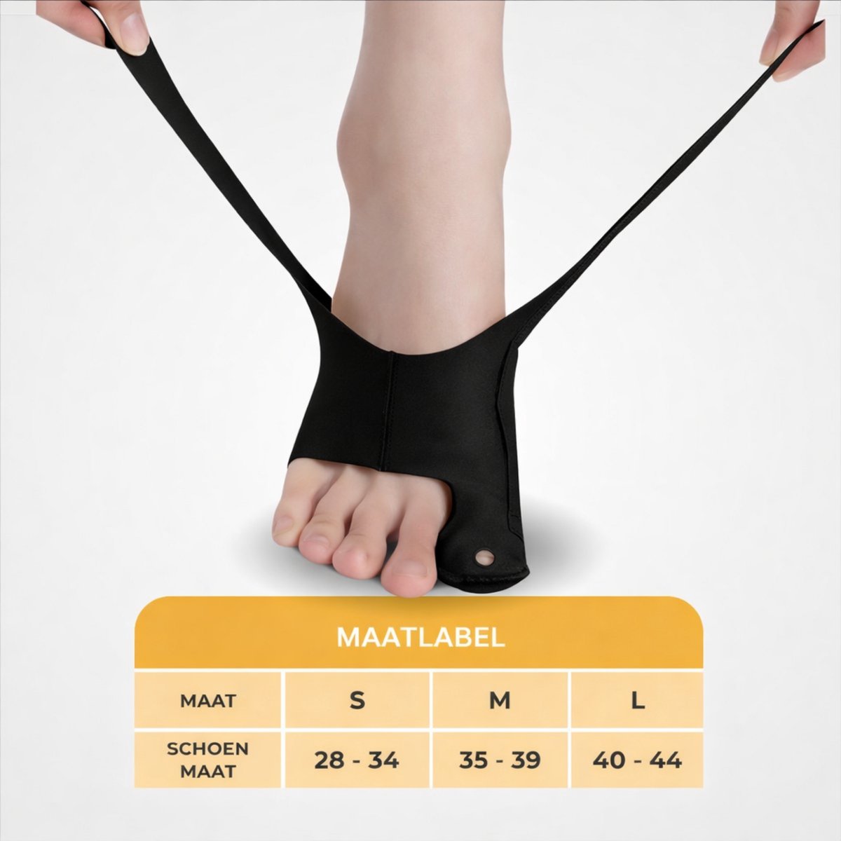 Hallux Valgus Bunion Grote Teen Spalk 2 Stuks Zwart
