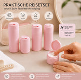 Reisflesjes met Etui Roze