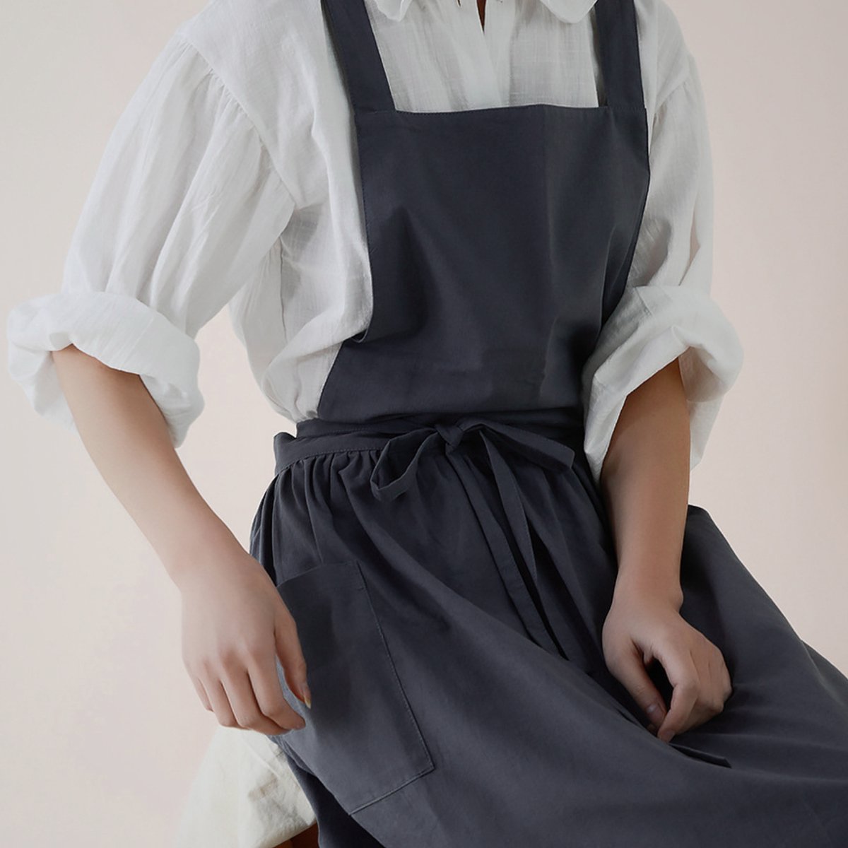 Keukenschort 'Ruffle' Grijs