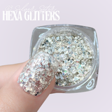 Hexa Glitter Set 12 Stuks