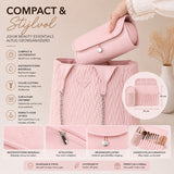 Make Up Tas met Borstelhouder Roze
