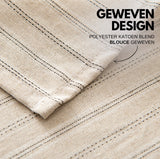 Tafelkleed Creme Dubbel Lijn 135x240cm