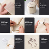 Waszakken set van 6 Beige