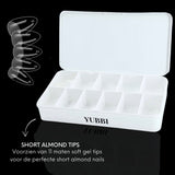 YUBBI Soft Gel Tips Short Almond 550 Stuks