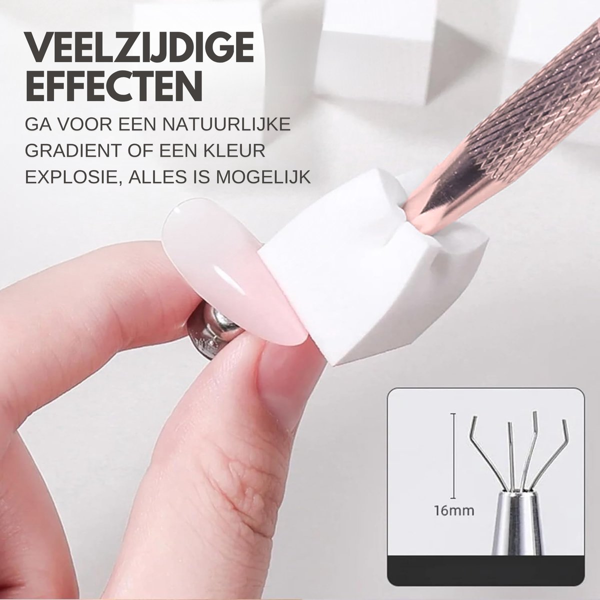 Nagelspons Grijper Rose Gold