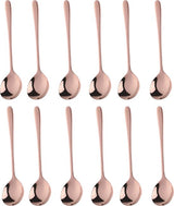 Koffielepels 12cm Rose Goud 12 Stuks