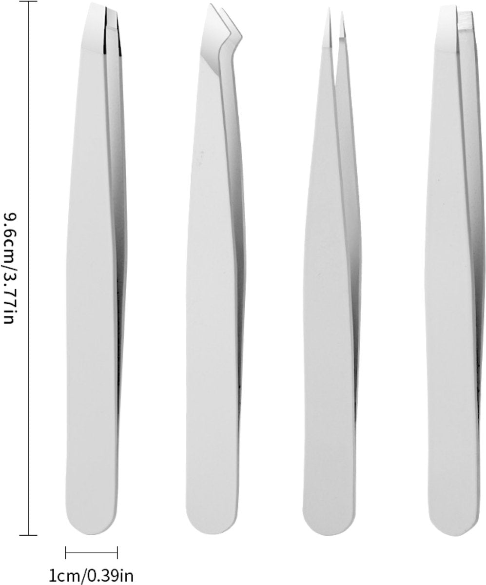 Epileer Pincet Zilver Set