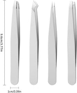 Epileer Pincet Zilver Set