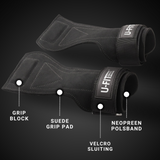 Leren Lifting Straps Zwart