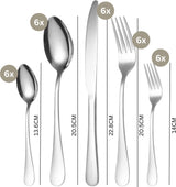 Bestekset 30 Delig Zilver