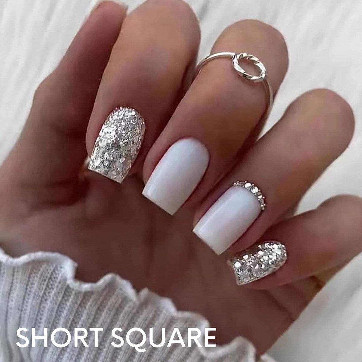 YUBBI Soft Gel Tips Short Square 550 Stuks