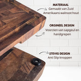 Walnoot Houten Snijplank Groot 42x30x2.5cm