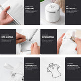 Waszakken set van 6 Wit