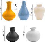 Keramieke Vazen Set Klein 5 Stuks Multicolor