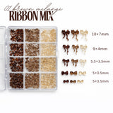 Nagel 3D Strikjes Glitter Set