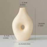 Keramieke Vazen Set Klein 4 Stuk Bruin