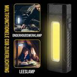 Multifunctionele Fietslamp met COB-Zijlicht 2 Stuks