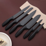 6 Delige Messenset Zwart