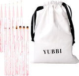 13 delige Nail Art Penselen Set Roze