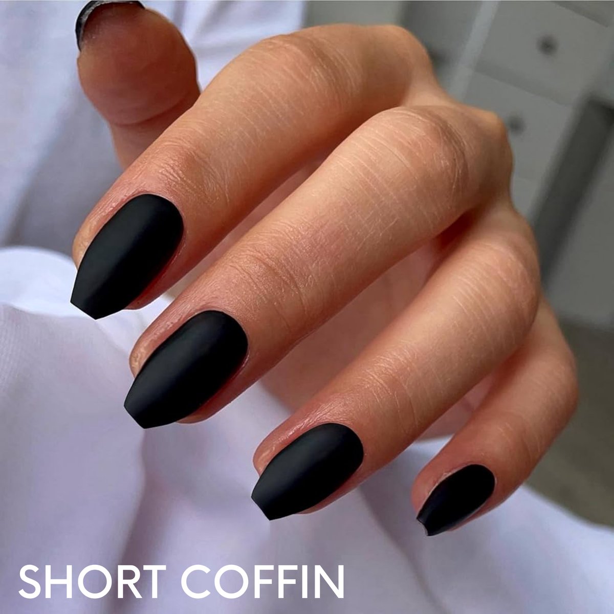 YUBBI Soft Gel Tips Short Coffin 550 Stuks