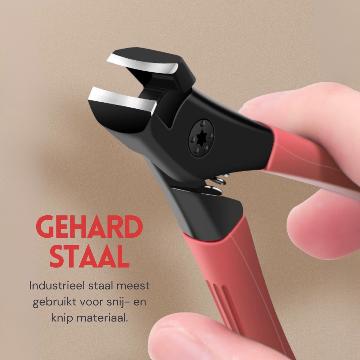 Nagelknipper Rood