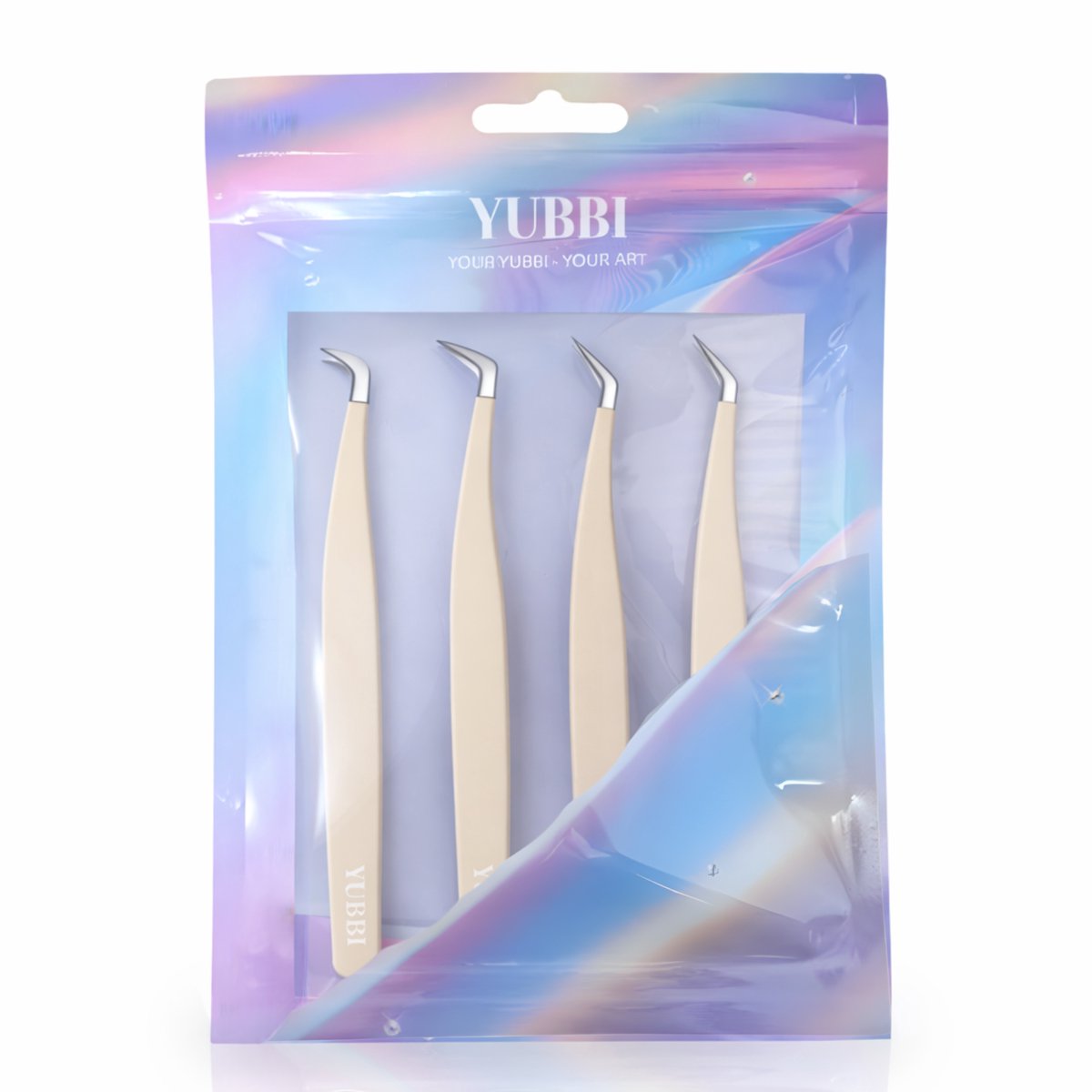 Wimperextension Pincet Set Beige