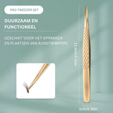 Wimperextension Pincet Set Goud