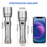 Zaklamp 5800Lumen 5000mAh Zilver