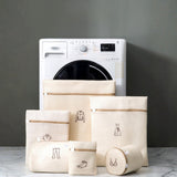 Waszakken set van 6 Beige