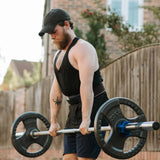Lifting Belt Dubbel Level Leren Zwart