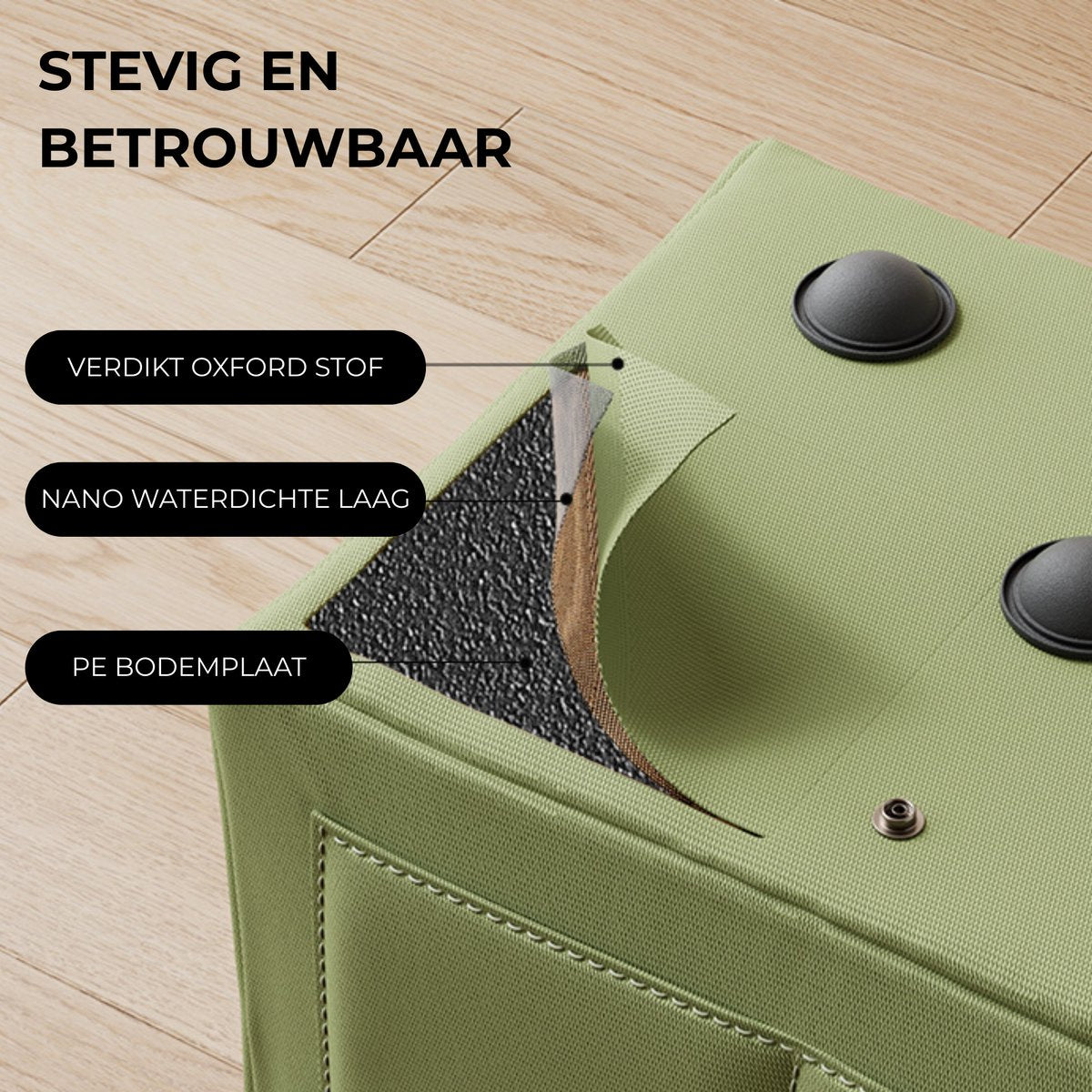 Stoffen Vouwkrat met Handvat