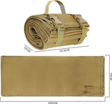 Camping Mat Opvouwbaar 75 x 200cm Bruin