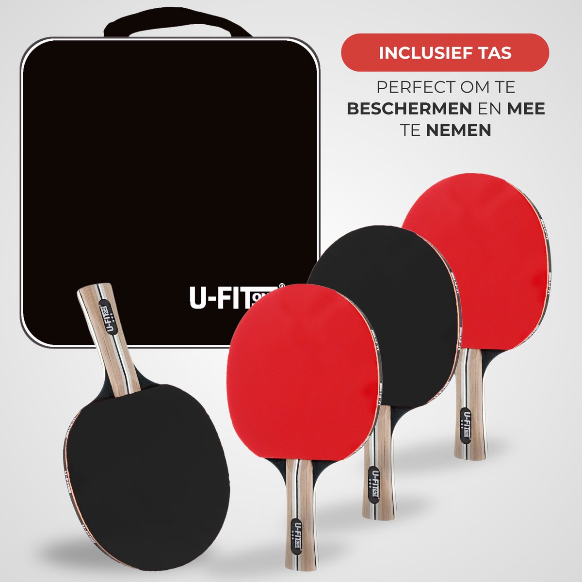 Premium Tafeltennis Batjes 4 Stuks 3 Star