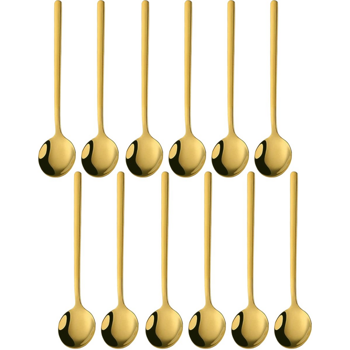 Theelepels 13cm Goud 12 Stuks