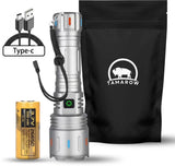Zaklamp 5800Lumen 5000mAh Zilver